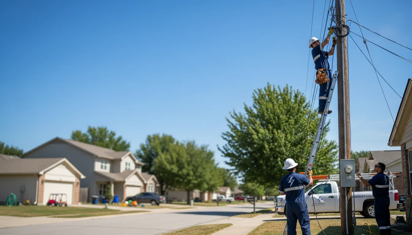 Residential electrician providing installation services in Wade, NC